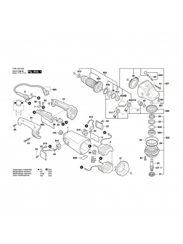 Vue éclatée Bosch GWS24-230H 0601854403 #01