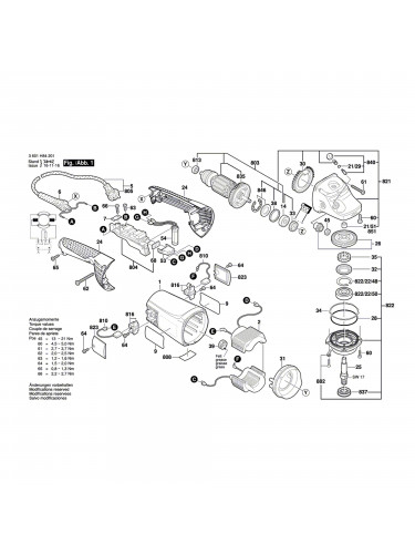 Vue éclatée Bosch GWS24-230JH 3601H84201 #01