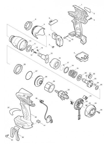 PIECES DETACHEES BOULONNEUSE A CHOCS MAKITA BTW250RFE