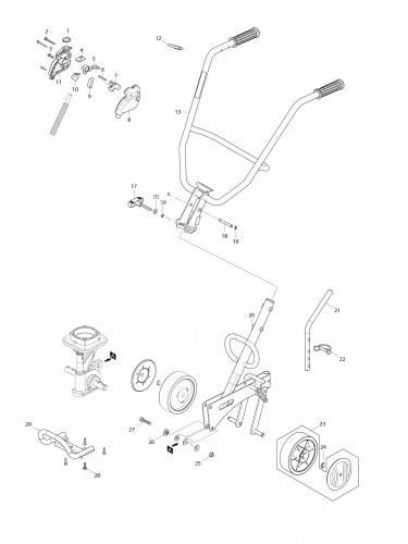 Vue éclatée Makita BUK360#01