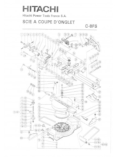 PIECES DETACHEES HITACHI C8FS
