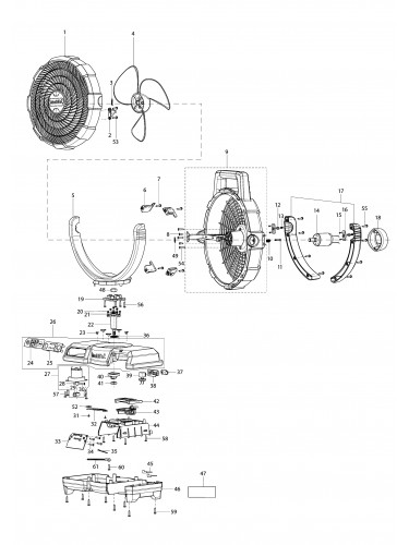 Vue éclatée Makita CF001G#01