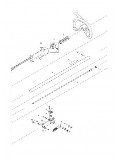Vue éclatée Makita CS246.4C#01