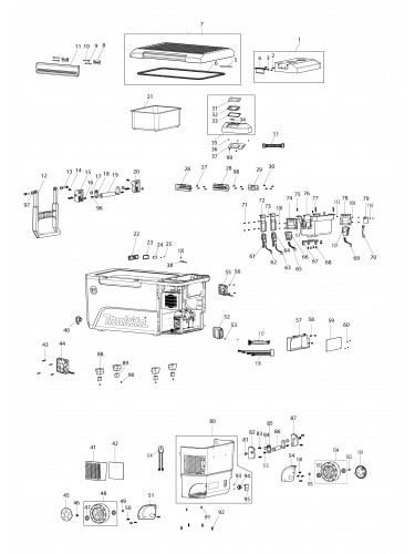 Vue éclatée Makita CW002G#01