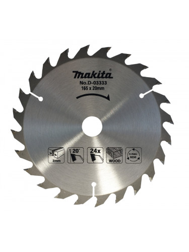 Lames carbure bois standard, pour scies circulaires Makita