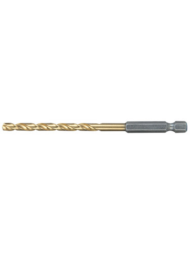 Forets à métaux HSS-TiN (éco), emmanchement hexa 1/4'' Makita