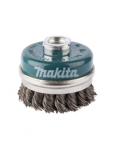Brosse boisseau à fils acier torsadés Makita
