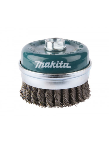 Brosse boisseau à fils acier torsadés Makita