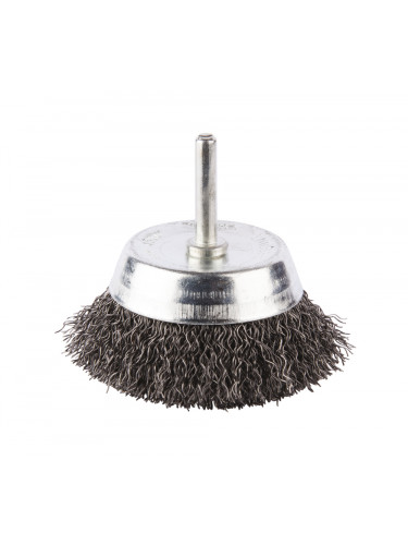 Brosse boisseau à fils acier ondulés pour perceuses Makita
