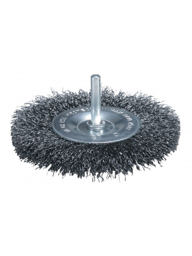Brosse circulaire à fils acier ondulés pour perceuses Makita