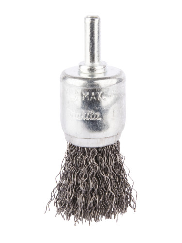 Brosse pinceau à fils acier ondulés pour perceuses Makita