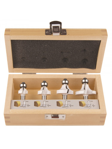 Coffret de 4 Fraises queue de 8 mm Makita