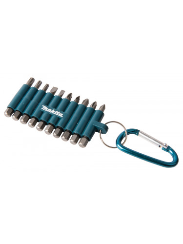 Set 10 embouts avec mousqueton Makita
