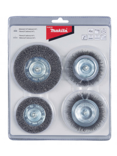 SET 4 BROSSES PERCEUSES Makita