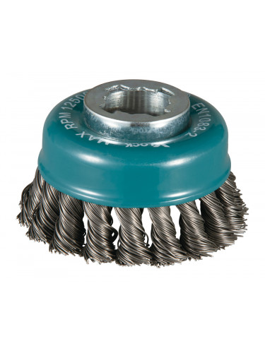 Brosse boisseau, Fil torsadé, 80 mm, X-LOCK Makita
