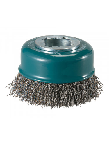 Brosse boisseau, Fil ondulé, 75 mm, X-LOCK Makita
