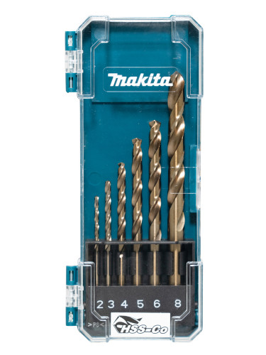 COFFRET 6 FORETS METAL HSS-CO Makita