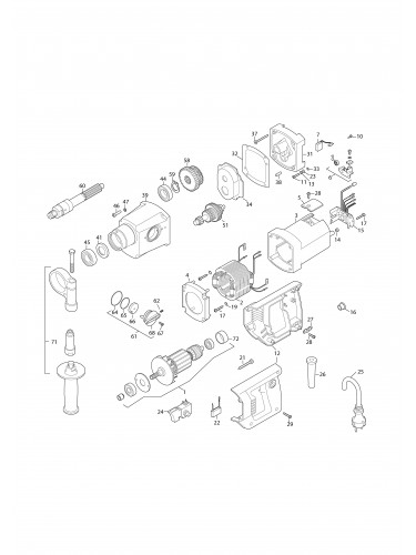 Vue éclatée Makita DBM130#01