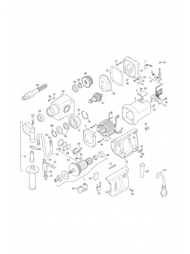 Vue éclatée Makita DBM131#01
