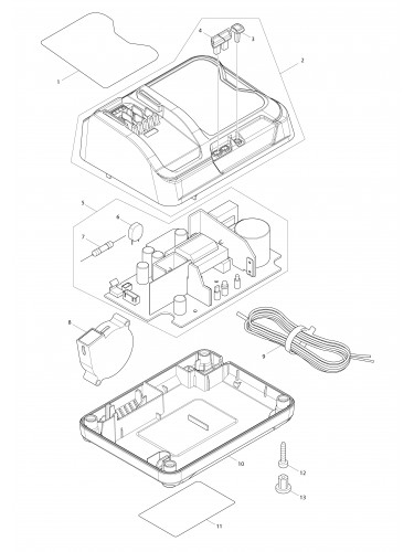 Vue éclatée Makita DC10SB#01