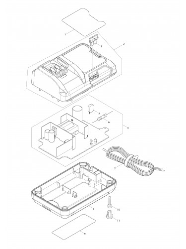 Vue éclatée Makita DC10WD#01
