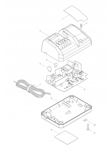 Vue éclatée Makita DC1851#01