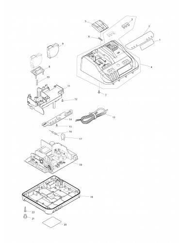 Vue éclatée Makita DC18RE#01