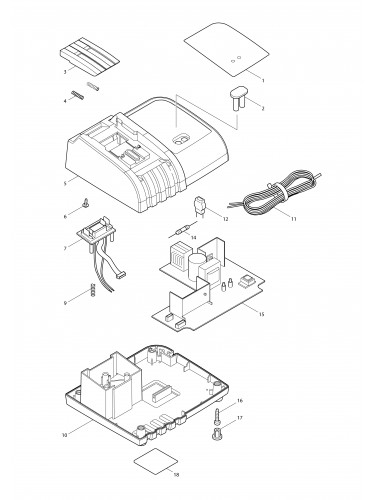 Vue éclatée Makita DC18SD#01