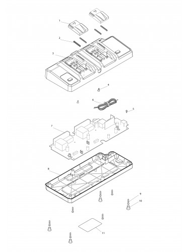 Vue éclatée Makita DC40WA#01