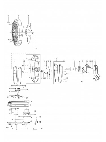 Vue éclatée Makita DCF102#01