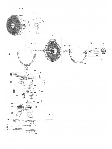 Vue éclatée Makita DCF301#01