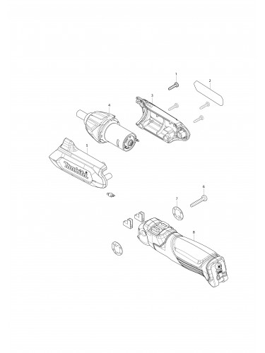 Vue éclatée Makita DF001D#01