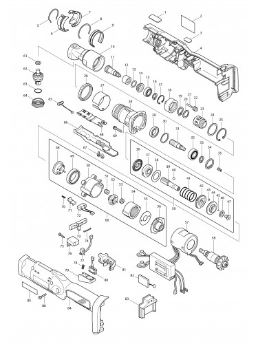 Vue éclatée Makita DFL300F#01