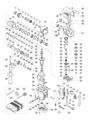 PIECES  DETACHEES   PERFORATEURS HITACHI DH30PC