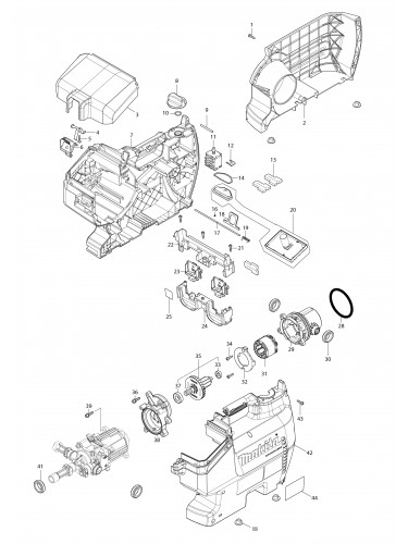 Vue éclatée Makita DHW080#01