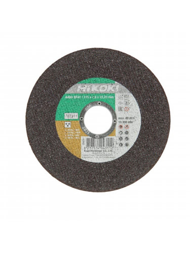 Disque à tronçonner Hikoki Premium Inox+Métal Plat 115 mm ep 1,6 mm #01
