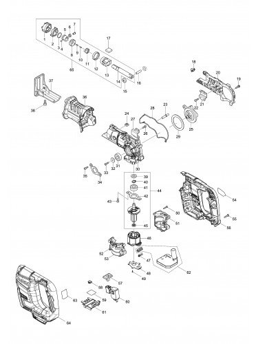 Vue éclatée Makita DJR188#01