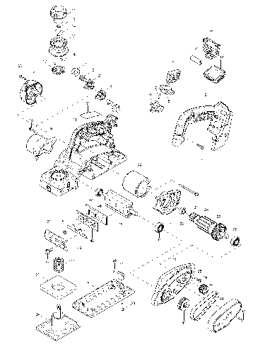PIECES DETACHEES RABOT  MAKITA DKP180RFJ