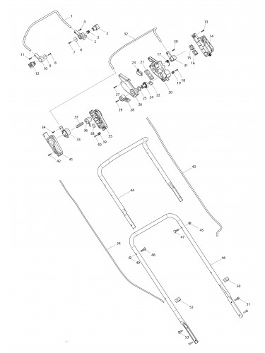 Vue éclatée Makita DLM533#01