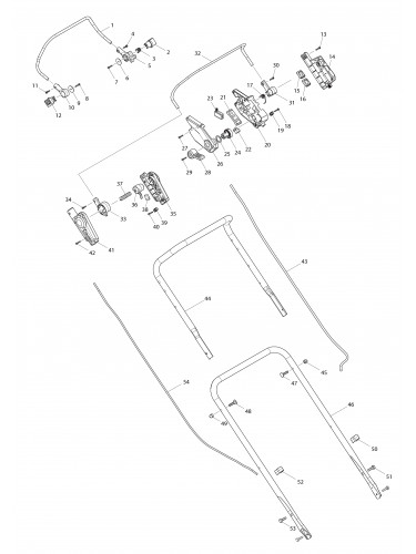 Vue éclatée Makita DLM536#01