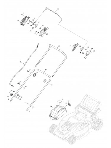 Vue éclatée Makita DLM538#01