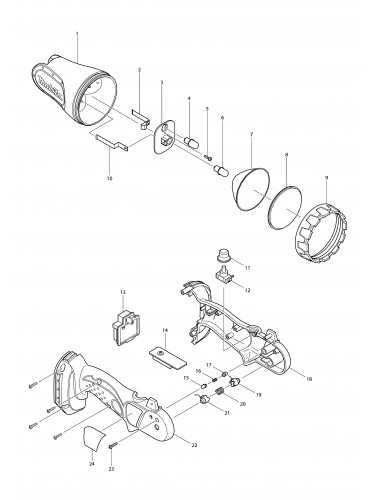 Vue éclatée Makita DML145#01