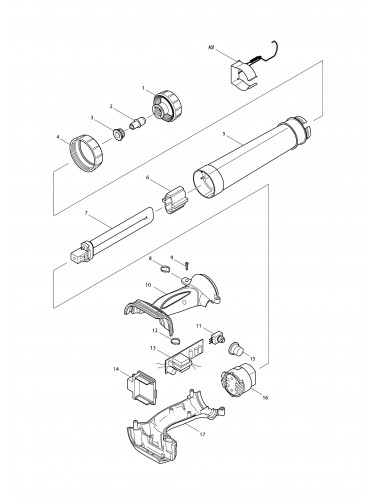 Vue éclatée Makita DML184#01
