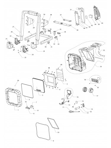 Vue éclatée Makita DML805#01