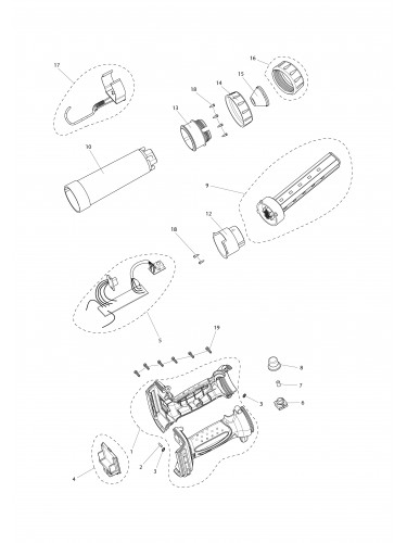 Vue éclatée Makita DML806#01