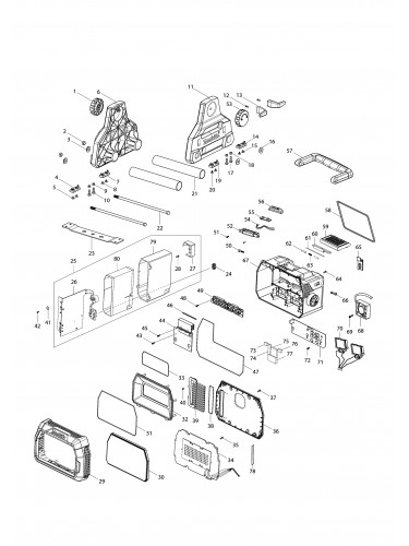 Vue éclatée Makita DML809#01