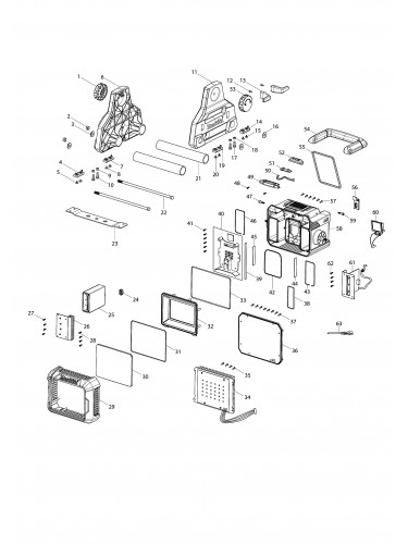 Vue éclatée Makita DML811#01