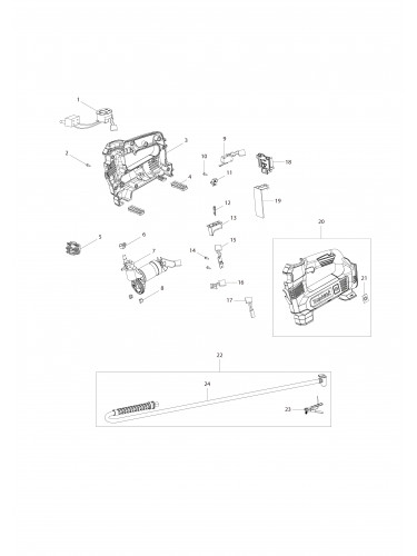 Vue éclatée Makita DMP180#01