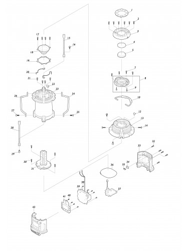 Vue éclatée Makita DMR055#01