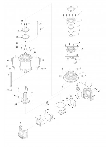 Vue éclatée Makita DMR056#01